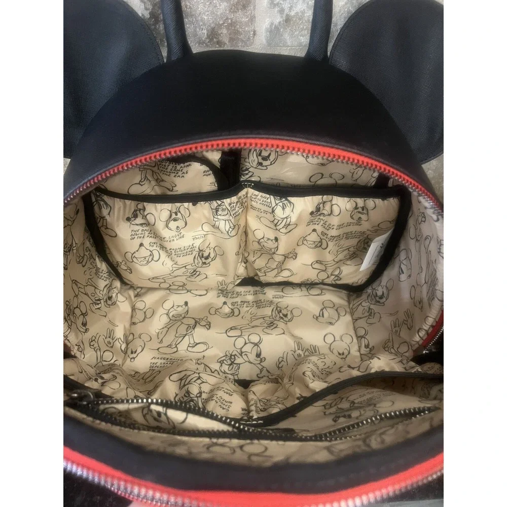 Disney World Mickey Mouse‎ Freshly Picked Anaheim Backpack Black Diaper Bag Park